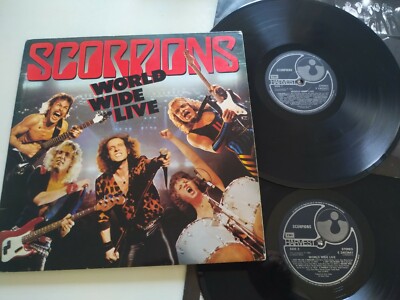 Scorpions World Wide Live UK EDT 1985 Harvest - Double LP Vinyl 12 '' VG/VG