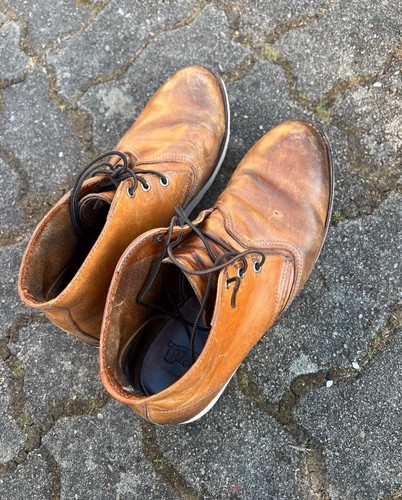 Red Wing Boots Chukka Stiefel Neue Sohle Vibram 44,5 11 Top Patina - Bild 6 von 7
