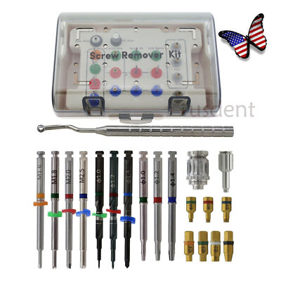 US Screw Remover Kit Fractured Broken Surgical Tool NeoBiotech SR Dental