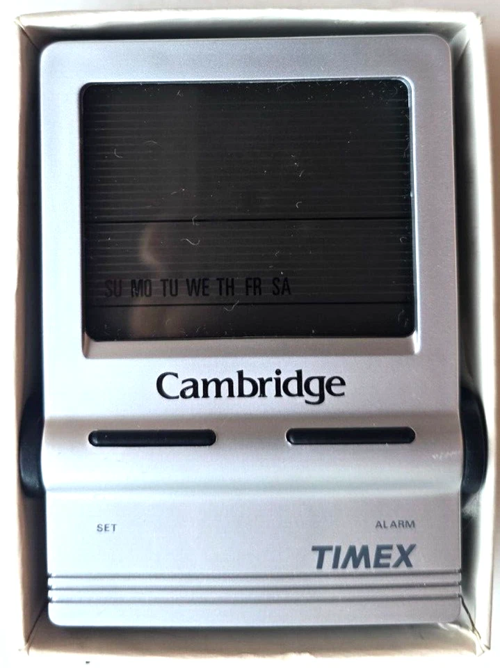 CAMBRIDGE Cigarettes Timex Alarm Clock 1987 New Full Flavor Phillip Morris - Image 2 of 4