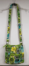 Vera Bradley Hipster 2012 Retired Limes Up Crossbody Purse BAG LIME GREEN FLORAL