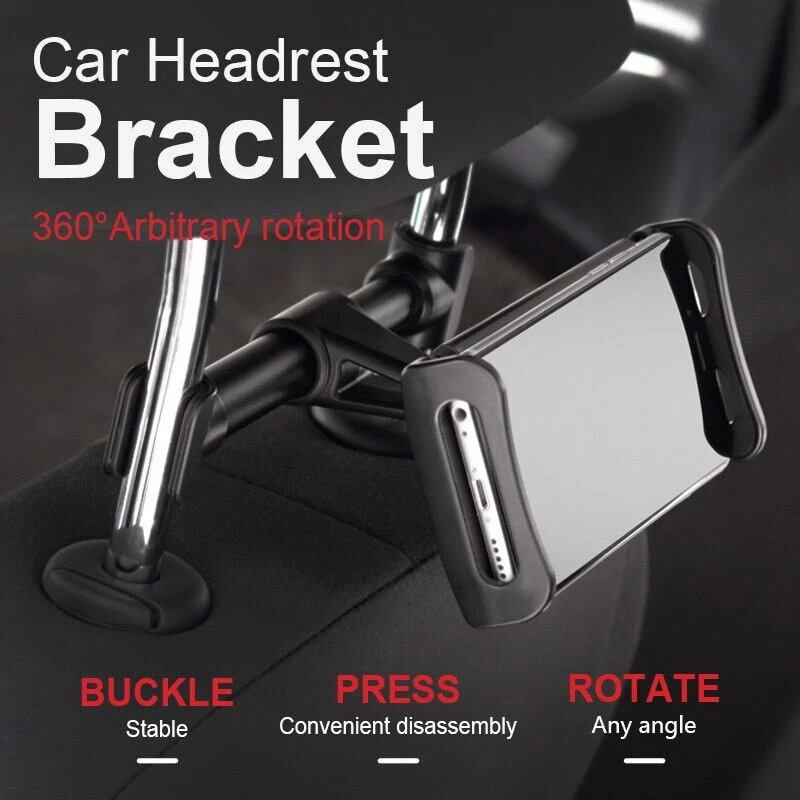 UNIVERSAL IN CAR BACK SEAT HEADREST HOLDER MOUNT Holder For PHONES,IPAD,TABLET - Image 3 of 4