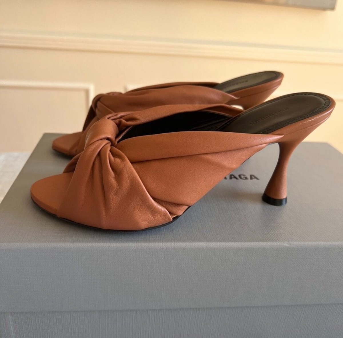Balenciaga Drapy Sandal Cognac Sz 36 | eBay