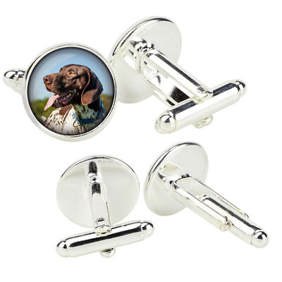 English Pointer cufflinks in a box with a picture Art-Dog