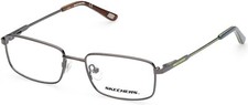 Skechers SE1186 008 Gunmetal Metal Optical Eyeglasses Frame 48-16-135 Kids 1186