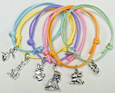 6 OSTERN FREUNDSCHAFTSARMBÄNDER EIERSUCHE PREISE PARTYTÜTE GESCHENKE FÜLLER GESCHENKE,
