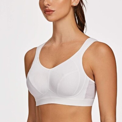 Women's High Impact Support Wireless Bounce Control Plus Size Sports Bra