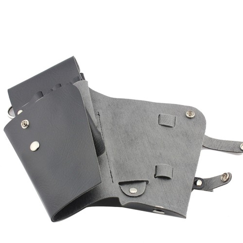 Barbers Leather Rivet Clips Hairdressing Holster Salon Scissors Bag Holder Pouch - Picture 6 of 7