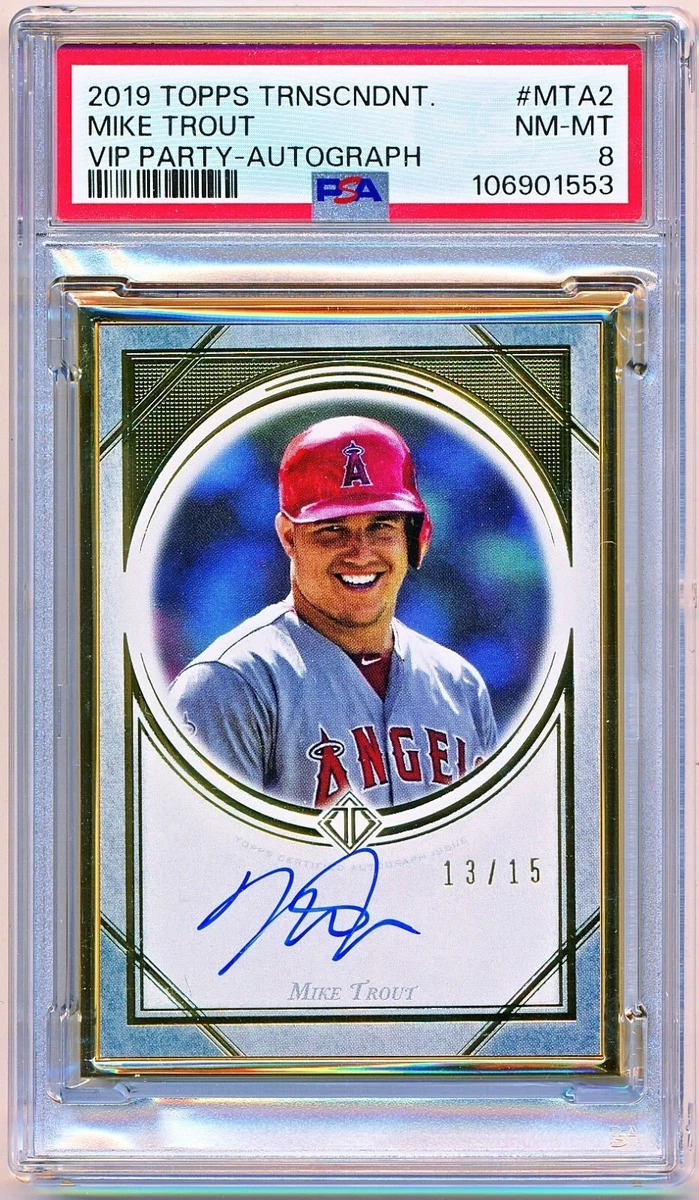 Mike Trout Autographed Baseball Sports Trading Cards & Accessories