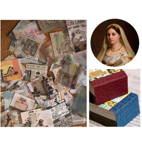 400pcs Vintage Paper Stickers Scrapbooking Embellishments DIY Junk Journal Diary - Photo 1 sur 13