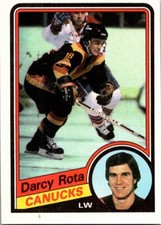 1984-85 Topps #139 Darcy Rota Vancouver Canucks Free Shipping!