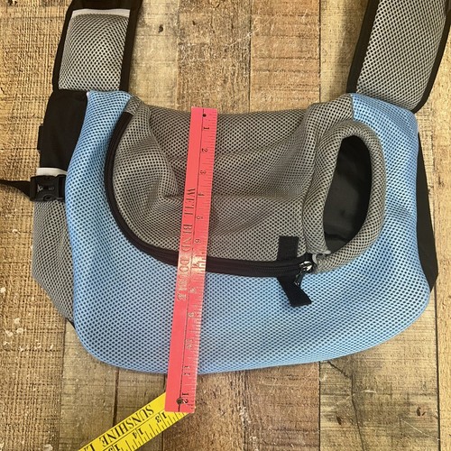 Pawaboo Pet Dog Sling Carrier Hands Free Drawstring Adjustable Strap Blue Small - Picture 6 of 6