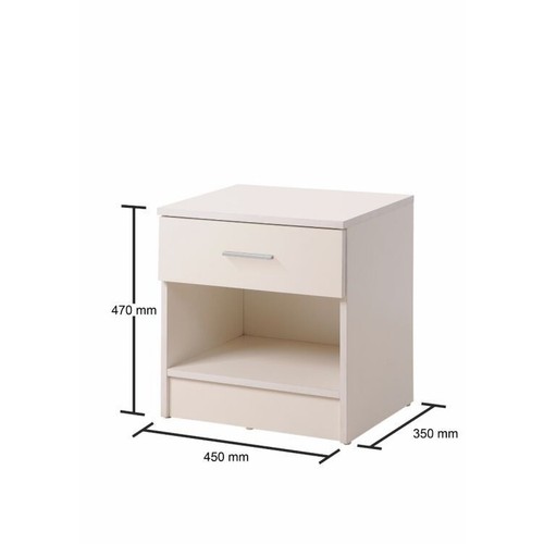 Wardrobe Bedside Cabinet and Chest Of Drawers Clothes 3 Pieces Bedroom Set - Picture 44 of 45