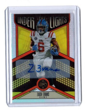 2023 Panini Legacy Under the Lights Premium Silver Holo Zach Evans AUTOGRAPH RC