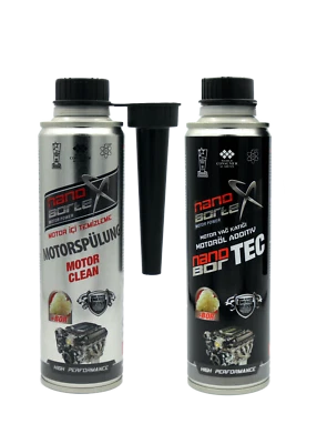 NanoBorTeX Öl Additiv + Motorspülung NanoBor Motorschutz Bor Motorbeschichtung