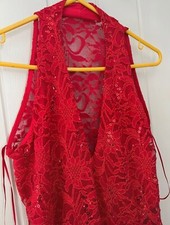 red lace dress size 12 brand new 