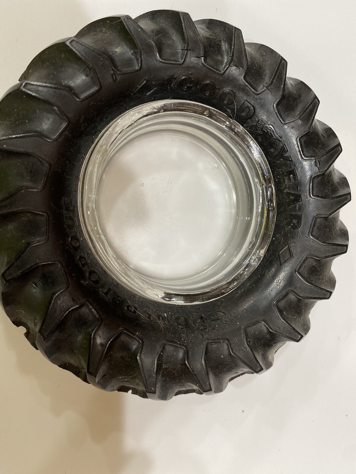 Vintage Goodyear Tires Rubber / Glass Cigarette Ashtrays eBay