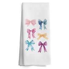 Preppy Bathroom Decor Trendy Girly Kitchen Towels Dish Towel 16x24 Inches Tee...