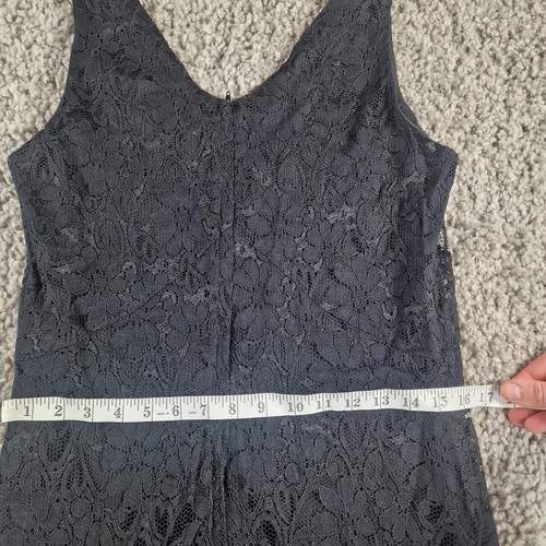 Laura Ashley Kleid Damen 12 schwarz Blumen Vintage Viskose ärmellos - Bild 10 von 11