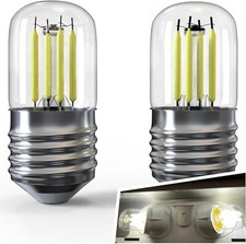 2 PACK Refrigerator Light Bulbs E26 LED Cool White 4W 5000K 5304511738 450 Lumen