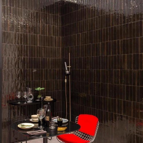 Carrelage Mural Ragno Look Avio Glossy 6x24 Cm - Imitation Faïence, Brillant, R8FQ - Lot