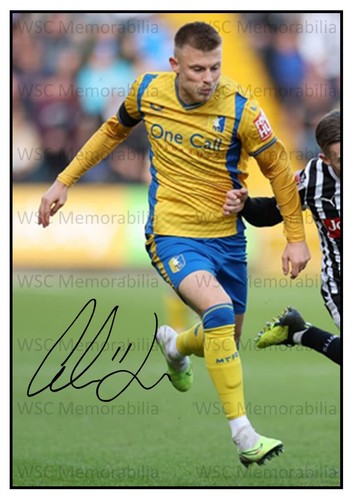 10863. Calum MacDonald Signed Pictures A4 Prints Mansfield Stockport Tranmere