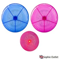 Light Up Flying Skimmers Kids Frisbee Disc Summer Beach Outdoor Pet Fetch Toys 