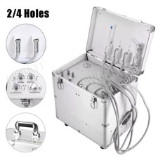 Portable Dental Delivery Unit Air Compressor Suction 4 Hole Mobile Treatment Box