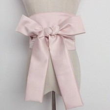 SHTGOI Cintura in raso, 160 x 7 cm, cintura lunga in raso, cintura da sposa, può essere utilizzata come sciarpa di seta, per capelli, per abito da sera, damigella d'onore, feste, colore
