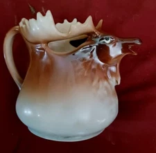 **AWESOME VINTAGE AUSTRIA MOOSE MILK CREAMER PITCHER PORCELIAN VERY NICE!*