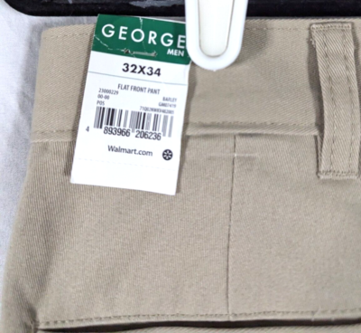 George Men 32/34 tan dress pant NWT | eBay
