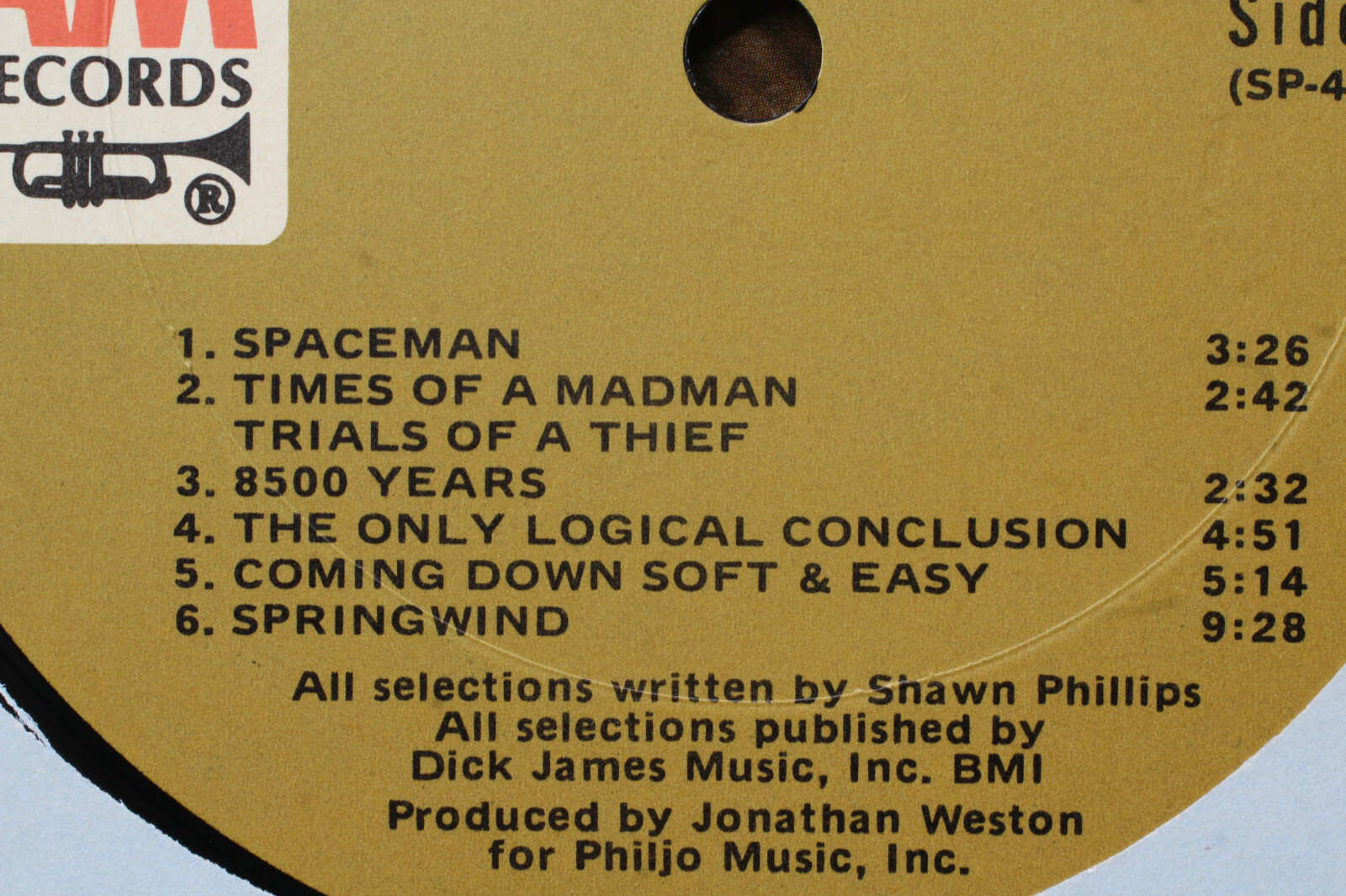 Shawn Phillips Collaboration A&M Records 1971 eBay