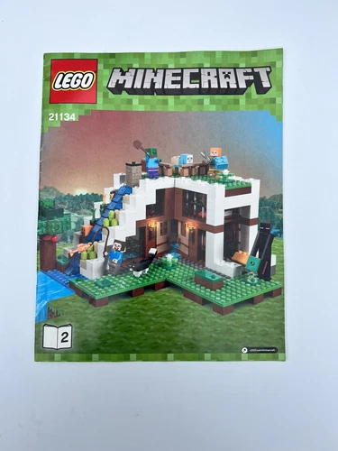 NEU! LEGO 21134 Minecraft Die Wasserfallbasis * NUR ANLEITUNG #2! *