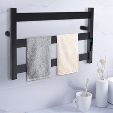 Electric Heated Towel Rack Warmer 3 Bars Stainless Steel Drying Rack Bathroom
