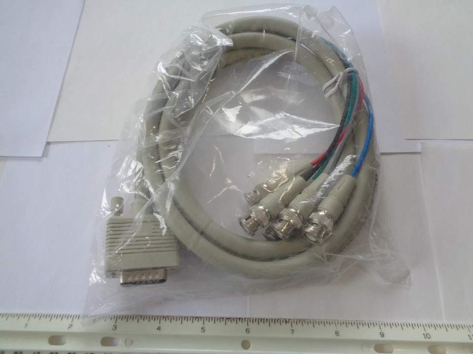 Copartner 5-wire BNC to DB-15 Data Cable E119932 - Image 4 of 4