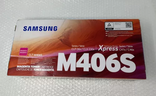 Samsung Original Genuine Toner Cartridge CLT-M406S M406S Magenta New Sealed