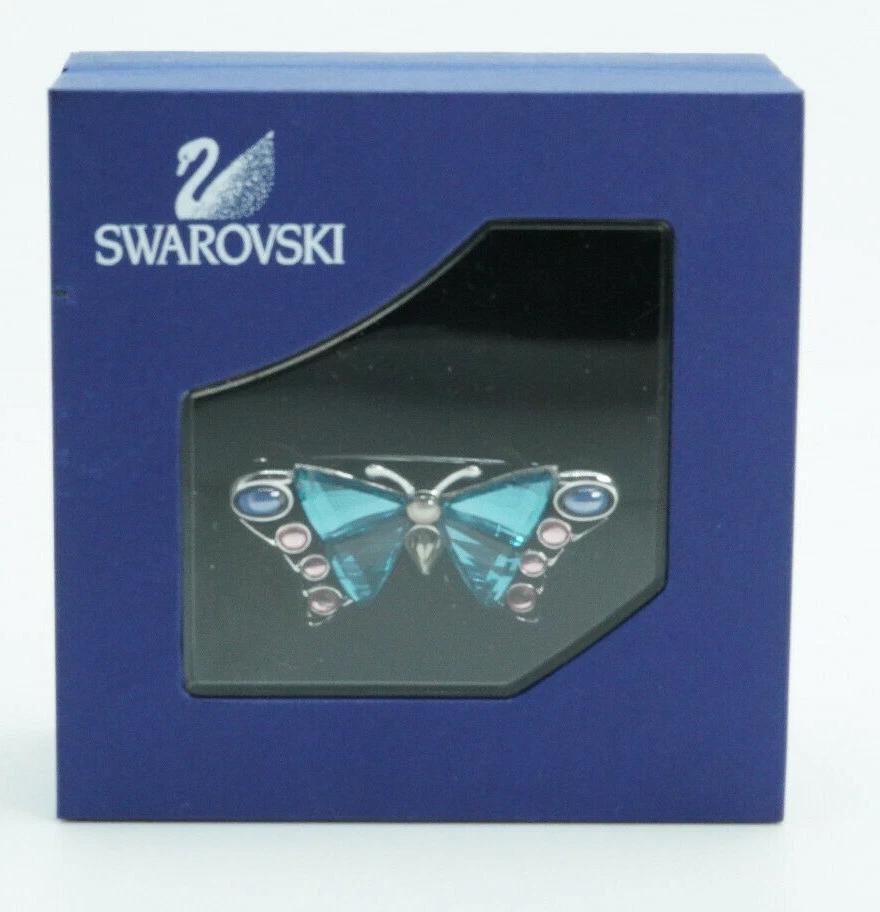 Swarovski Crystal Paradise Bugs Butterfly Alva Brooch Indicolite With Box & COA - Image 2 of 4