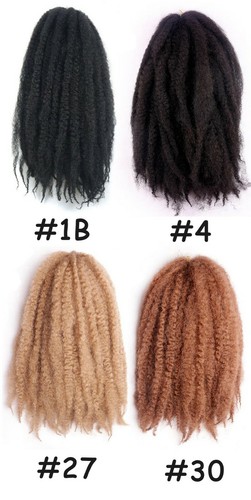 Heißes versautes hohes Haar zum Flechten Top Kunstfasern klassische Afro-Locken im Angebot - Bild 3 von 14