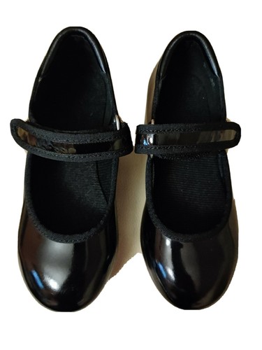 Tap Shoes Black, Size 11.5 US little girls
