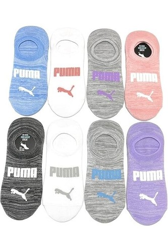 Puma Women's No Show Sock, Multi-color mix,8PK Shoe Size :5-9.5 - Picture 2 of 3
