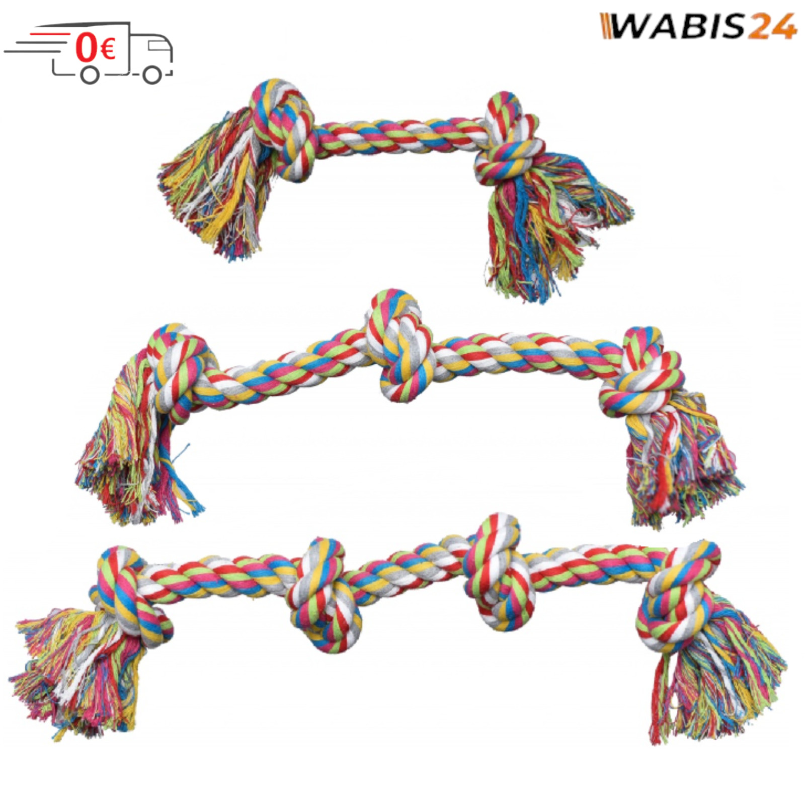 Baumwollknoten Zahnknoten Knotenseil Hundespielzeug Knochen Knoten Spielzeug