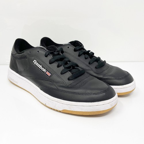 Reebok Mens Club C 85 AR0458 Black Casual Shoes Sneakers Size 9.5 | eBay