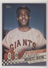 2020 Topps Decades Best Batters Blue Monte Irvin #DB-18 HOF 0ad