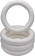 11.8 Inch Foam Wreath Forms 4 Pack round Foam Rings for Crafts Making DIY Projec