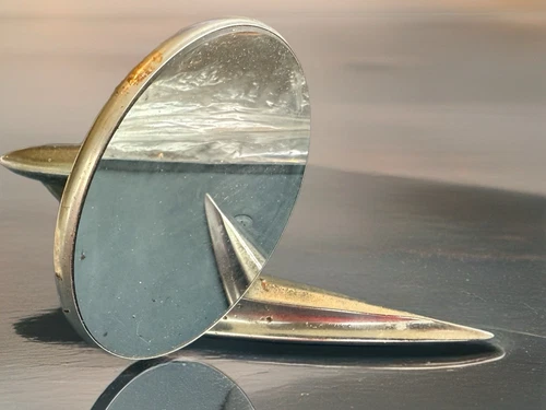 Vintage Ford Chrome Rear View Side Mirror M1341 As Is Please Review All Pics