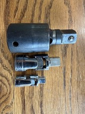 Snap On 1/2 3/8 And 1/4 Swivel Socket Adapters