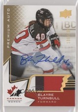 2020 Team Canada Juniors Women's WC Autos 139/199 Blayre Turnbull Patch Auto l4n