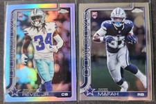 SHAVON REVEL JR./PHIL MAFAH 2-CARD RC LOT 2025 Topps Chrome HOLO/Base COWBOYS