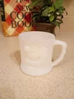 B.C. Comic GROG Milk Glass Mug Cup Johnny Hart Fire King Vintage