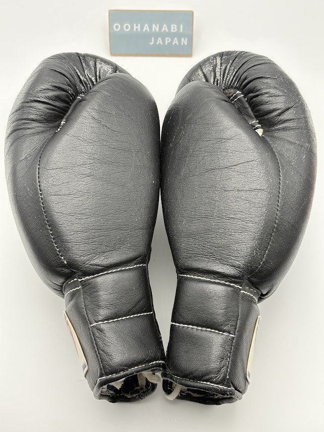 Winning Boxing Gloves 8oz FP-700 Black Lace Up Soft type Genuine